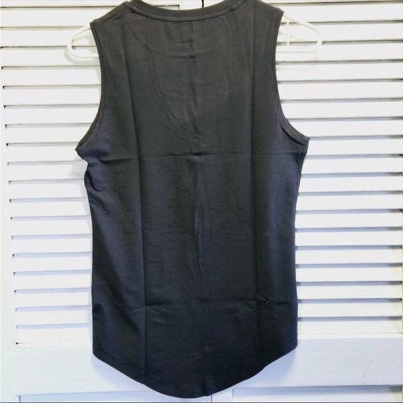 NWT ROKWOLF ESCAPE TANK TOP IRON GATE PIMA COTTON/ MODAL/SPANDEX FORM FIT sze XS - Picture 5 of 8